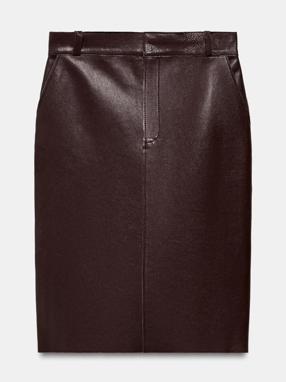 NWT ZARA ZW COLLECTION LIMITED EDITION LEATHER‎ MIDI SKIRT
